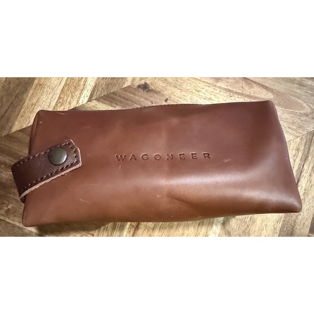 Jeep Wagoneer Genuine Leather Dopp Kit Men's Travel Toiletry Bag Pouch Rustico